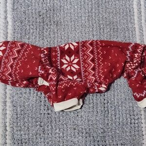 Cozy Red Snowflake Dog Sweater